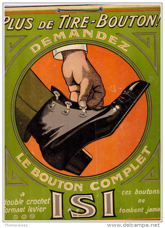 ISI ::CARTON Chromolithographié Pour Le Bouton Complet ISI (CAT4686) - Paperboard Signs