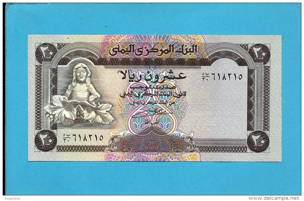 YEMEN ARAB REPUBLIC - 20 RIALS -  ND ( 1990 ) - P 26.b -  Sign. 8 - UNC. - Central Bank Of Yemen - 2 Scans - Jemen