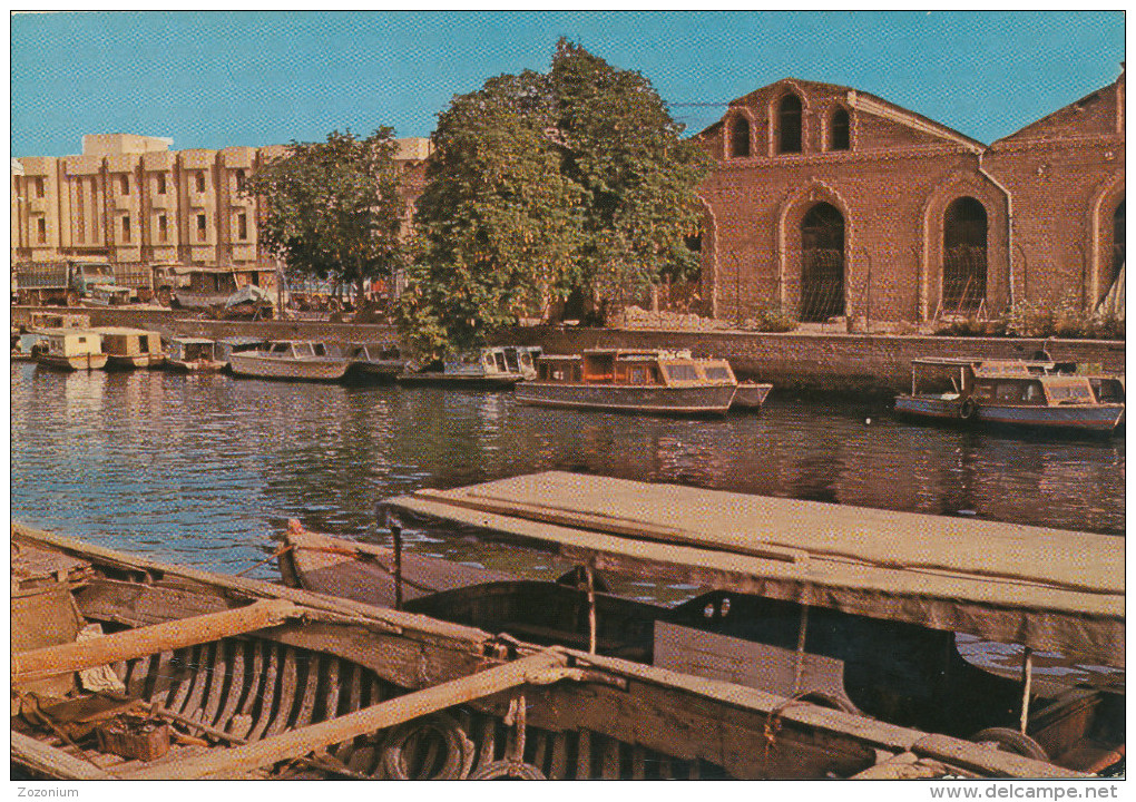 IRAQ  IRAK ASHAR BASRAH, BOATS, Vintage Old Photo Postcard - Irak