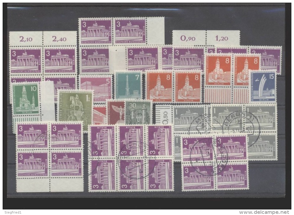 Berlin ** Und Gestempelt Lot  34 Marken Katalog  21,00 - Sonstige & Ohne Zuordnung