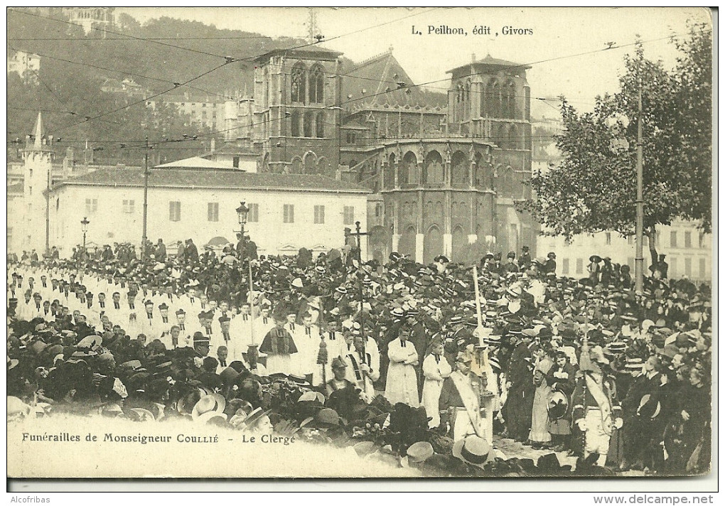 Theme Funerailles Monseigneur Couillié Le Clergé  Suisse Lyon - Funérailles