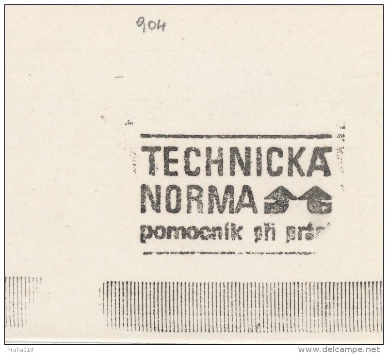 J2247 - Czechoslovakia (1945-79) Control Imprint Stamp Machine (R!): Technical Standard; Assistant At Work (CZ) - Ensayos & Reimpresiones