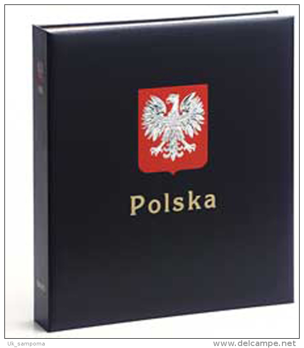 DAVO 7444 Luxe Binder Stamp Album Poland IV - Grand Format, Fond Noir