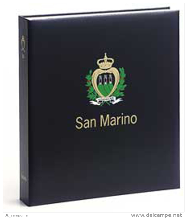 DAVO 7841 Luxe Binder Stamp Album San Marino I - Large Format, Black Pages