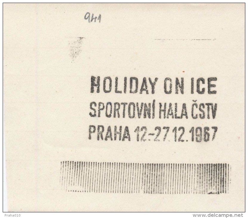 J2312 - Czechoslovakia (1945-79) Control Imprint Stamp Machine (R!): Holiday On Ice; Sports Hall Of The Czechoslovak.. - Probe- Und Nachdrucke