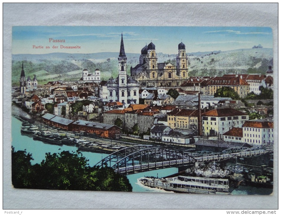 Passau Partie An Der Donauseite 1916  A8 - Passau