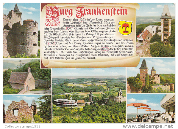 22045- FRANKENSTEIN CASTLE- PANORAMA, RUINS, RESTAURANT - Odenwald