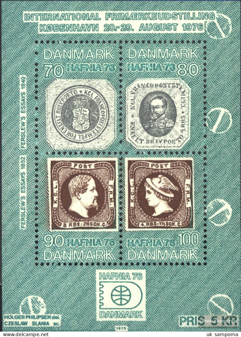 Denmark Block1 (complete Issue) Unmounted Mint / Never Hinged 1975 HAFNIA 76 - Blocs-feuillets