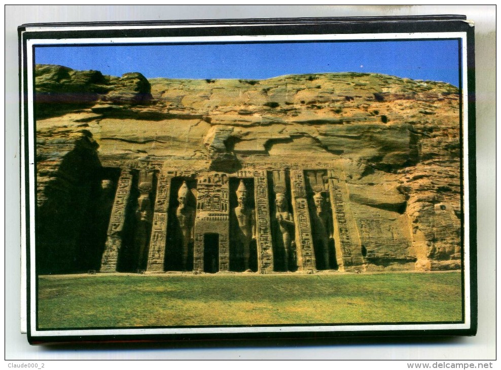 DEPLIANT CARTES POSTALES D ' ABU SIMBEL - Tempels Van Aboe Simbel