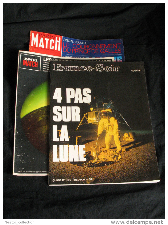 Lot Aéronautique Lune Match 1970 N° 1053 France Soir Spécial Guide N° 1 De L'espace, Univers Match - Aviation