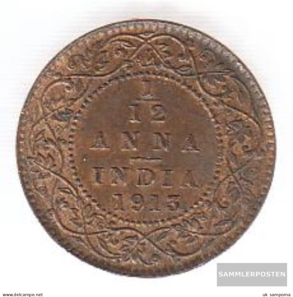 India Km-number. : 509 1928 Extremely Fine Bronze Extremely Fine 1928 1/12 Anna George V. - India