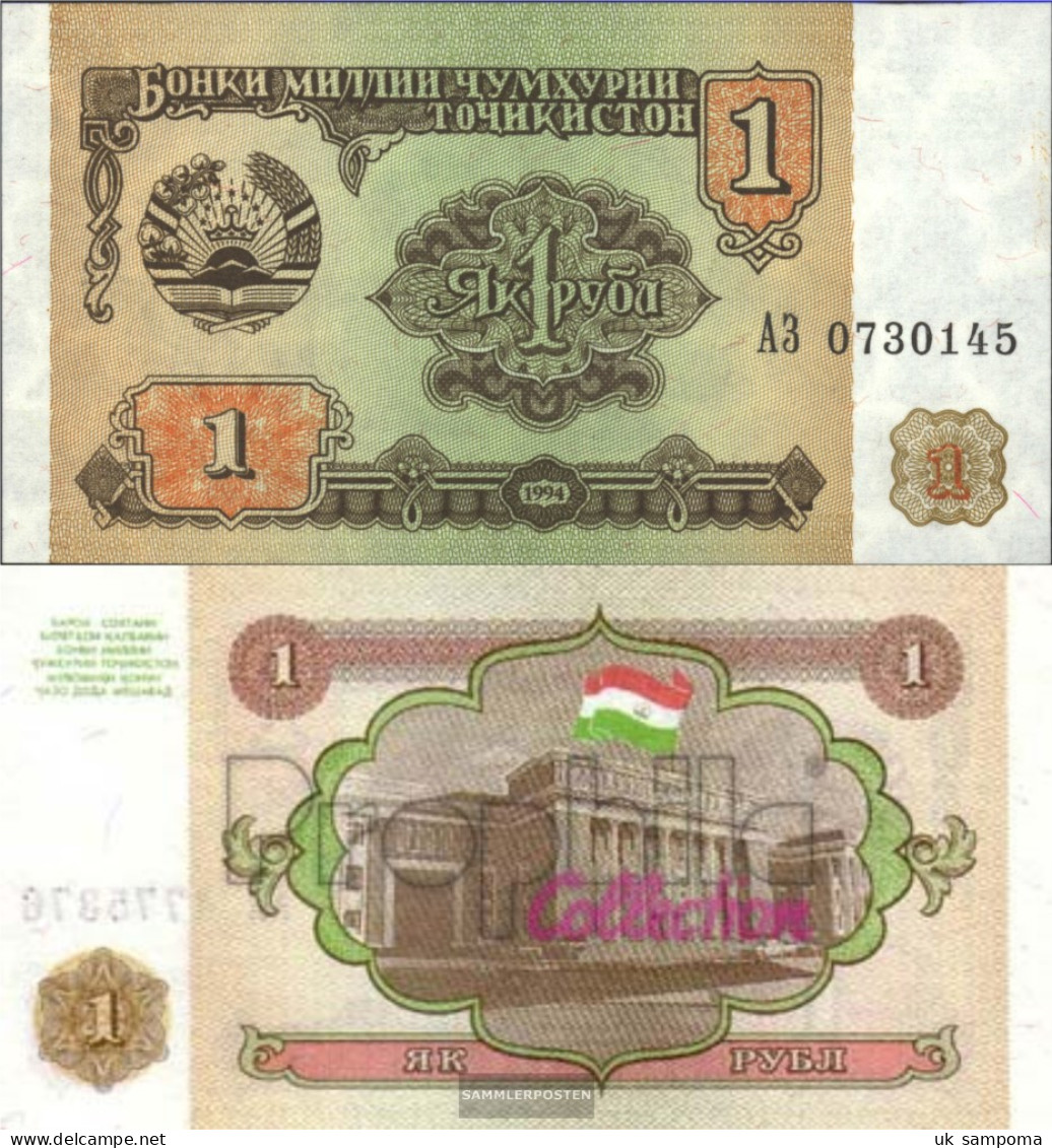 Tajikistan Pick-number: 1a Uncirculated 1994 1 Rubel - Tadschikistan