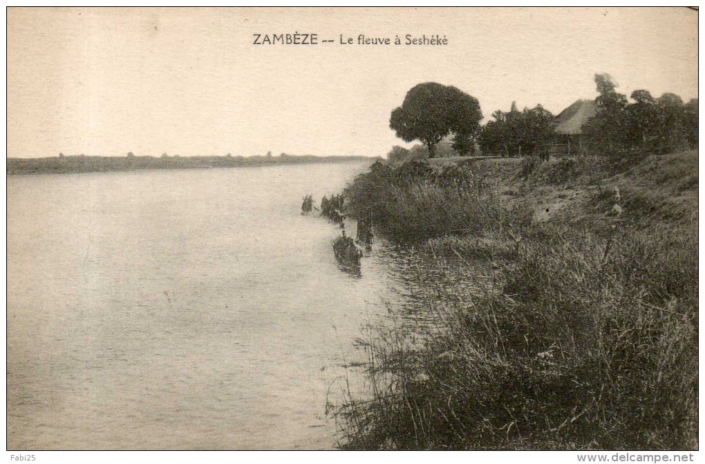 ZAMBEZE  Le Fleuve à Seshéké - Sambia