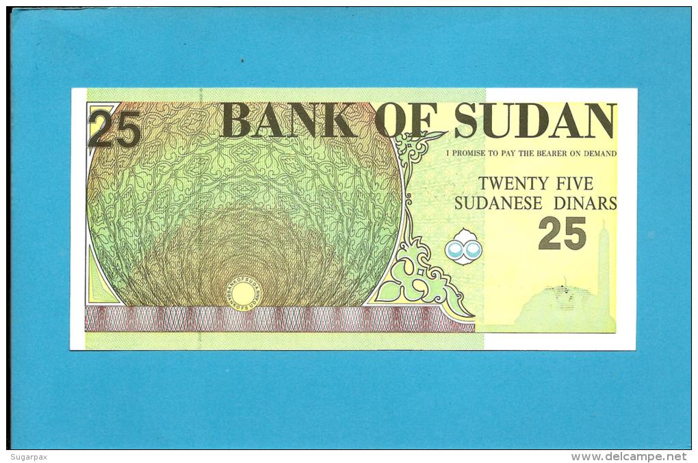 SUDAN - 25 SUDANESE DINARS - 1992 - P 53.b - UNC. - 2 Scans - Sudan