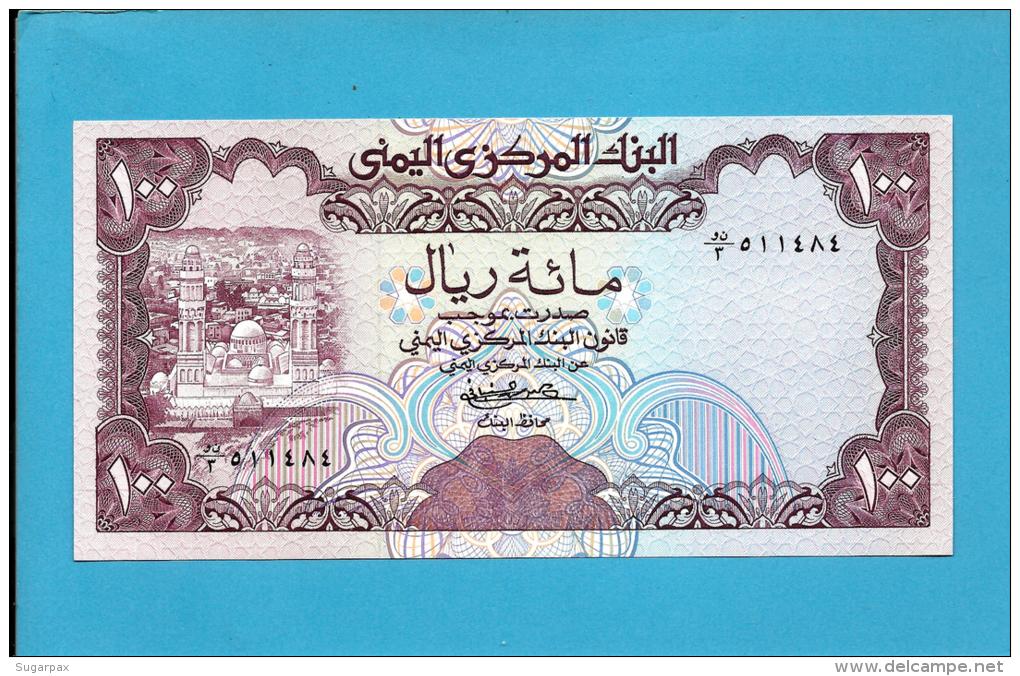 YEMEN ARAB REPUBLIC - 100 RIALS -  ND ( 1979 ) - P 21 -  Sign. 6 - UNC. - Central Bank Of Yemen - 2 Scans - Yemen