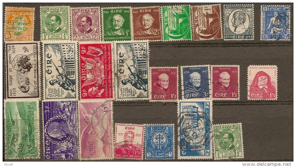 IRELAND Selection (24) 1933 - 1957 M+U #DL3 - Collections, Lots & Series