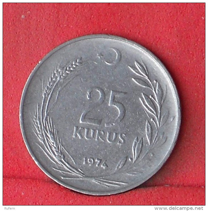 TURKEY  25  KURUS  1974   KM# 892,3  -    (Nº12047) - Turquie