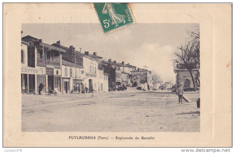 81 / PUYLAURENS / ESPLANADE DU RAVELIN / JOLIE CARTE GAUFFREE - Puylaurens