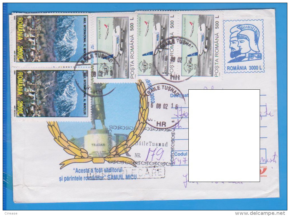 ROMANIA Postal Stationery Emperor Trajan Nice Franking, - Brieven En Documenten