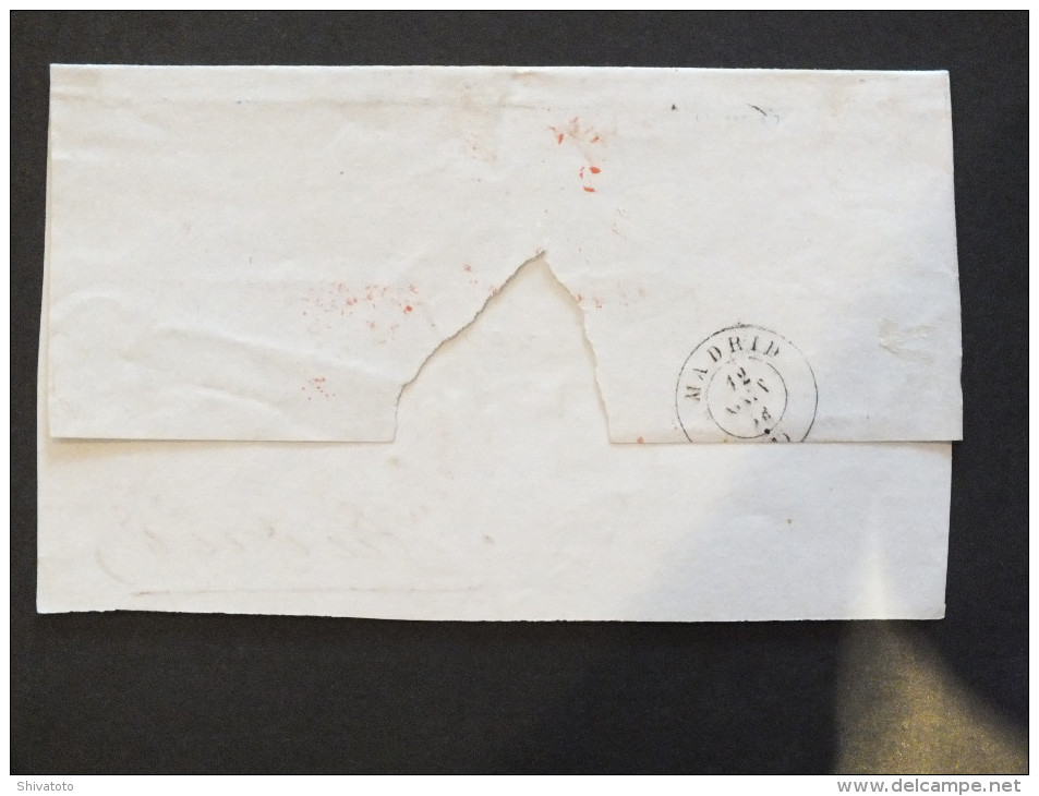 (3205) Part Of Stampless Cover To Madrid - ...-1840 Precursori