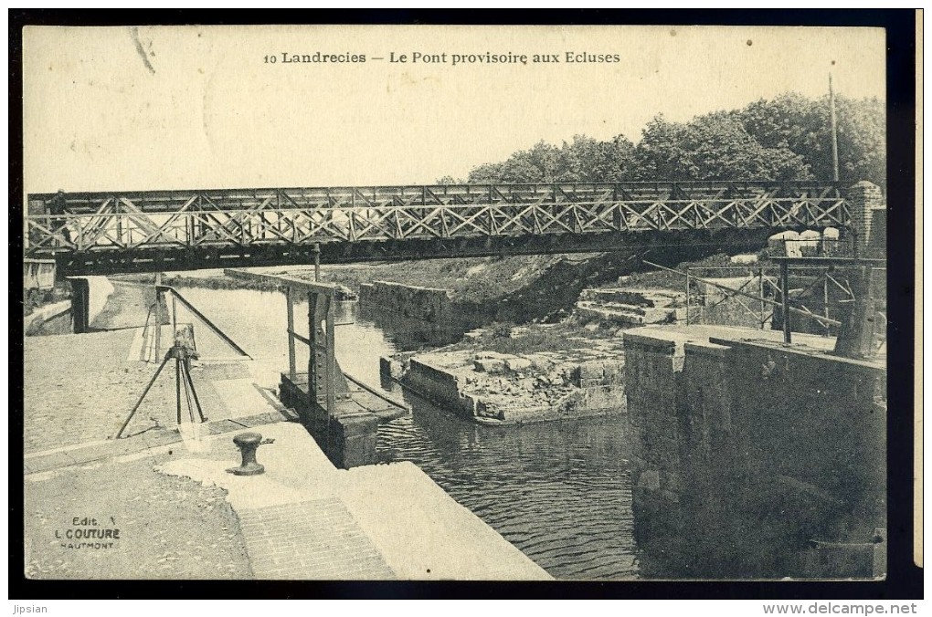 Cpa Du 59 Landrecies  -- Le Pont Provisoire Aux écluses       FRM 20 - Landrecies