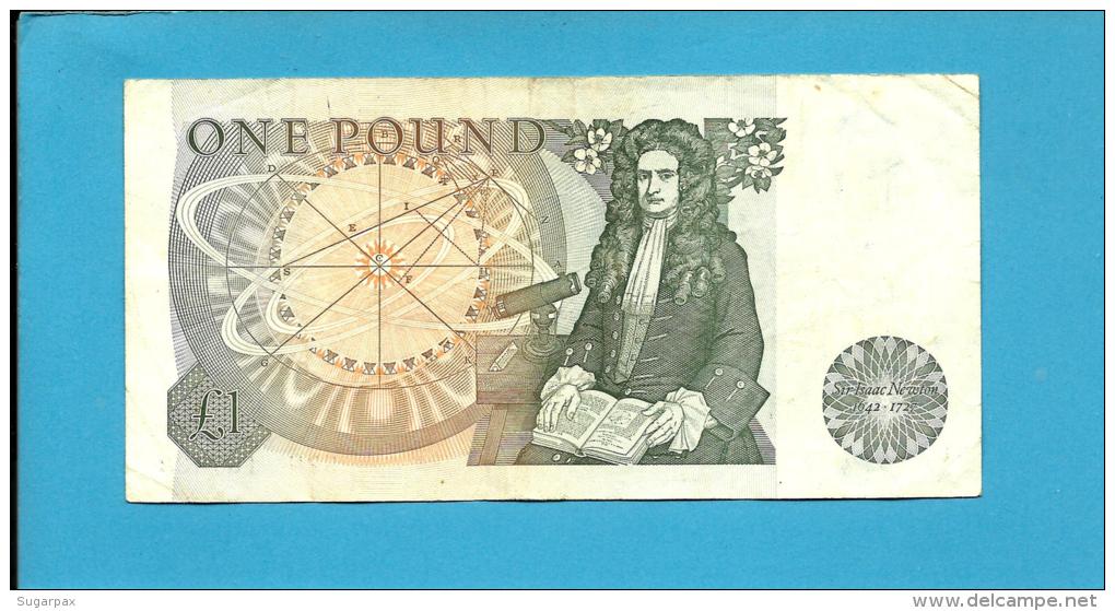 GREAT BRITAIN - 1 POUND - ND ( 1978 - 80 ) - P 377 A - Sign. J. B. Page - BANK OF ENGLAND - 2 Scans - 1 Pound