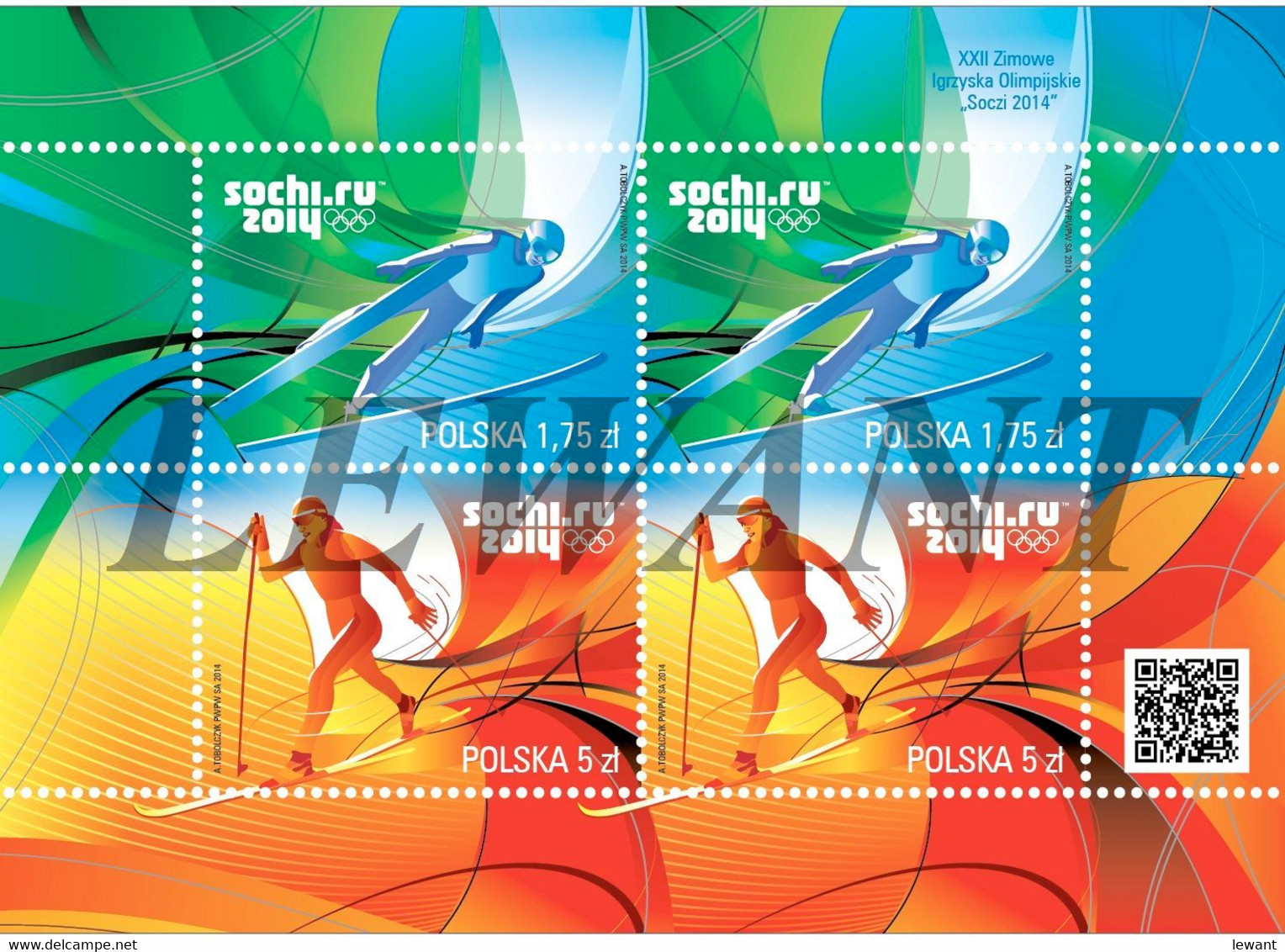 2014.02.07 XXII Olympic Winter Games "Sochi 2014" - MNH Sheet - Nuovi