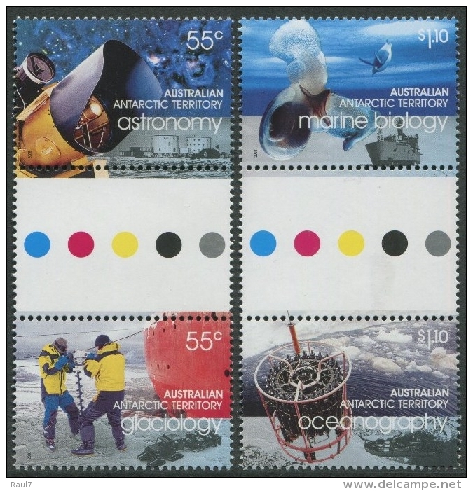 Australian Antarctic A.A.T. ( Australia) 2008 - Astronomie, Année Polaire - 4v Neuf // Mnh Paires Avec Vignette Central - Unused Stamps