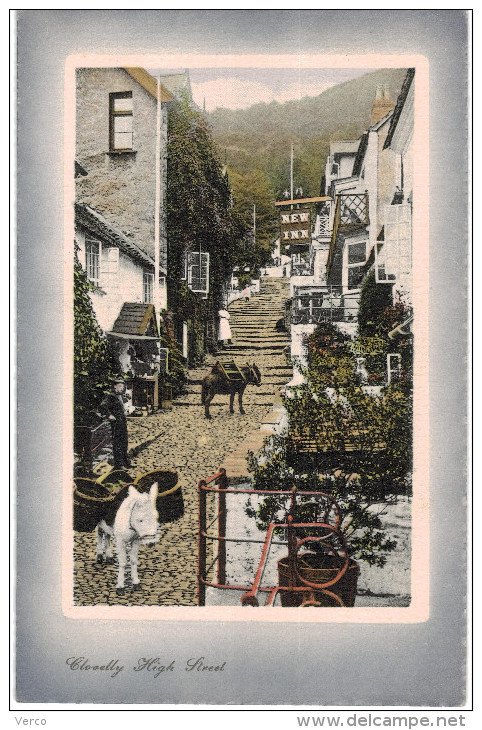 Carte Postale Ancienne De CLOVELLY HIGH STREET - Clovelly