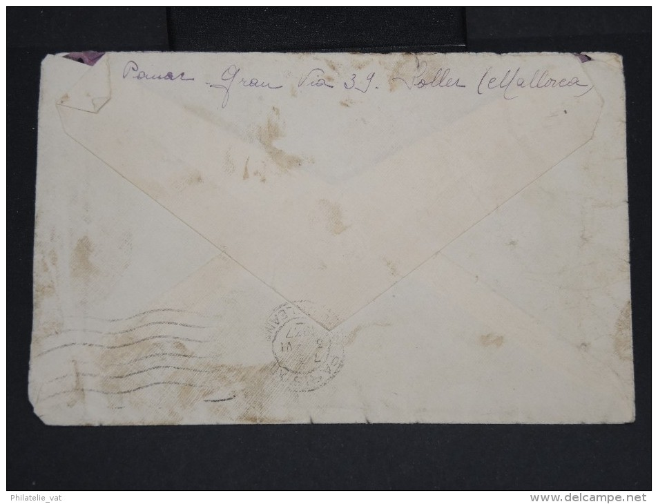 ESPAGNE-Enveloppe De Soller Pour Paris En 1937 Avec Censure à Voir  P7218 - Bolli Di Censura Repubblicana