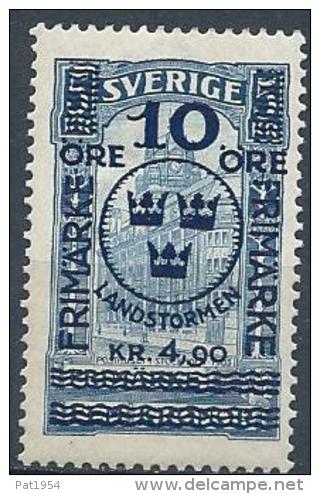 Suède 1916 , N°86 Neuf ** MNH, Hôtel Des Postes Surchargé, Cote 330 Euros - Ungebraucht