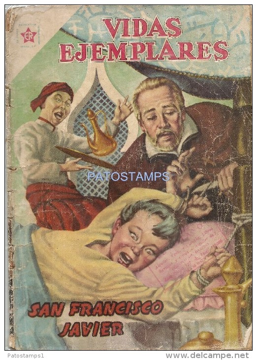 12072 MAGAZINE REVISTA MEXICANAS COMIC VIDAS EJEMPLARES SAN FRANCISCO JAVIER Nº 91 AÑO 1960 ED ER NOVARO - Frühe Comics