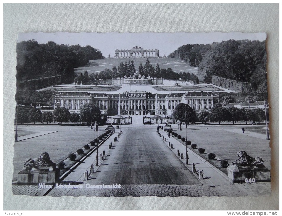 Austria Wien Schönbrunn Gesamtansicht  Stamp 1963  A 20 - Château De Schönbrunn