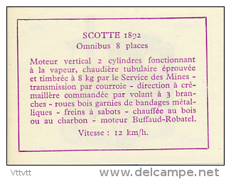 Image, VOITURE, AUTOMOBILE : Omnibus, Scotte (1892), Texte Au Dos - Autos