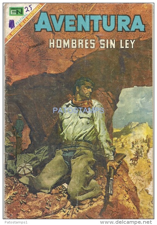 12166 MAGAZINE REVISTA MEXICANAS COMIC AVENTURA HOMBRES SIN LEY Nº 584 AÑO 1969 ED EN NOVARO - Old Comic Books