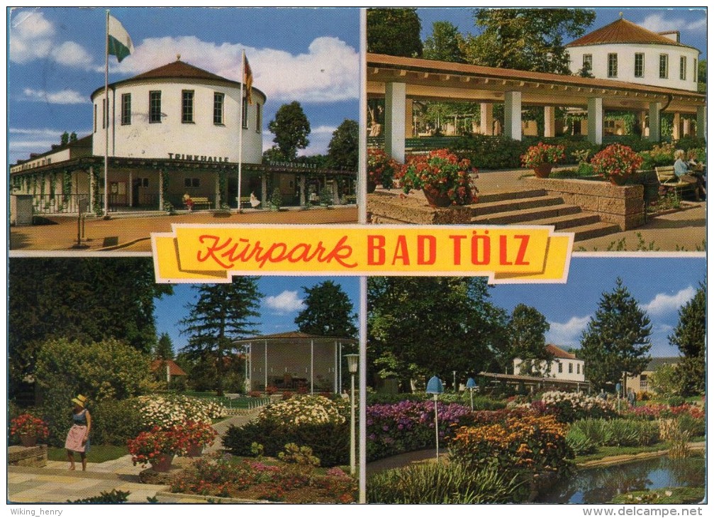Bad Tölz - Mehrbildkarte 24  Kurpark - Bad Toelz
