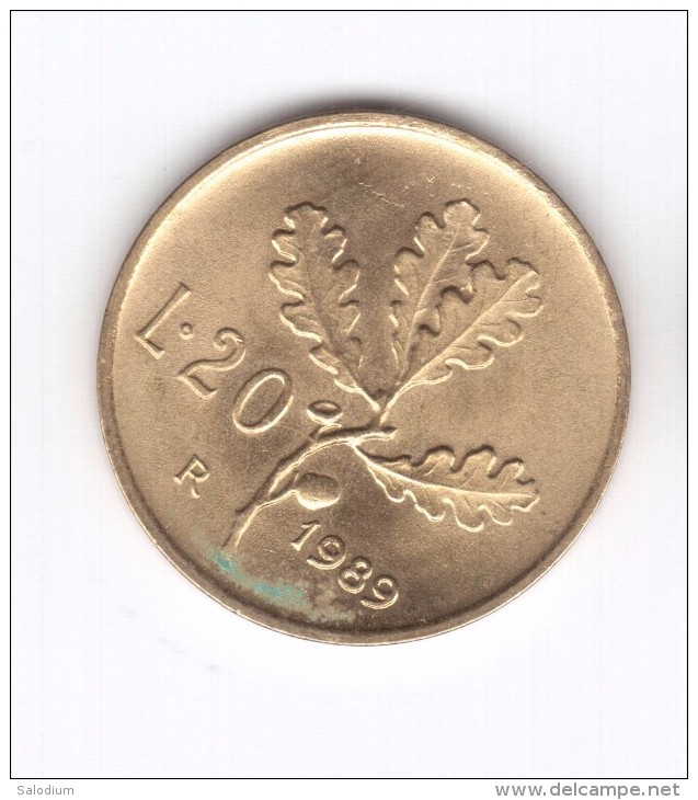 20 Lire 1989 (Id-421) - 20 Lire