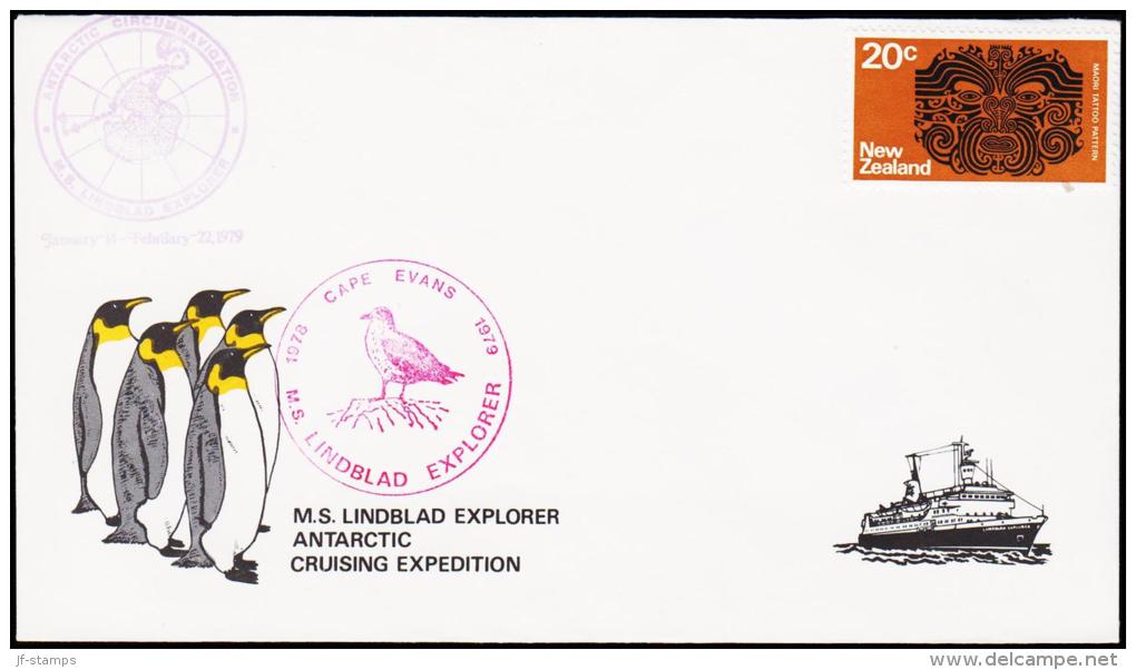 1979. CAPE EVANS. 1978-79 M. S. LINDBLAD EXPLORER. NEW ZEALAND 20 C. (Michel: ) - JF176013 - Sonstige & Ohne Zuordnung