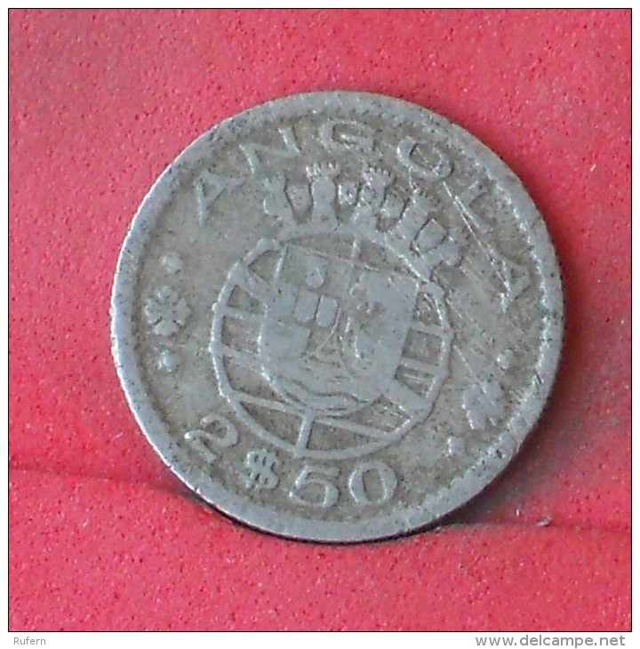 ANGOLA  2,5  ESCUDOS  1953   KM# 77  -    (Nº12168) - Angola