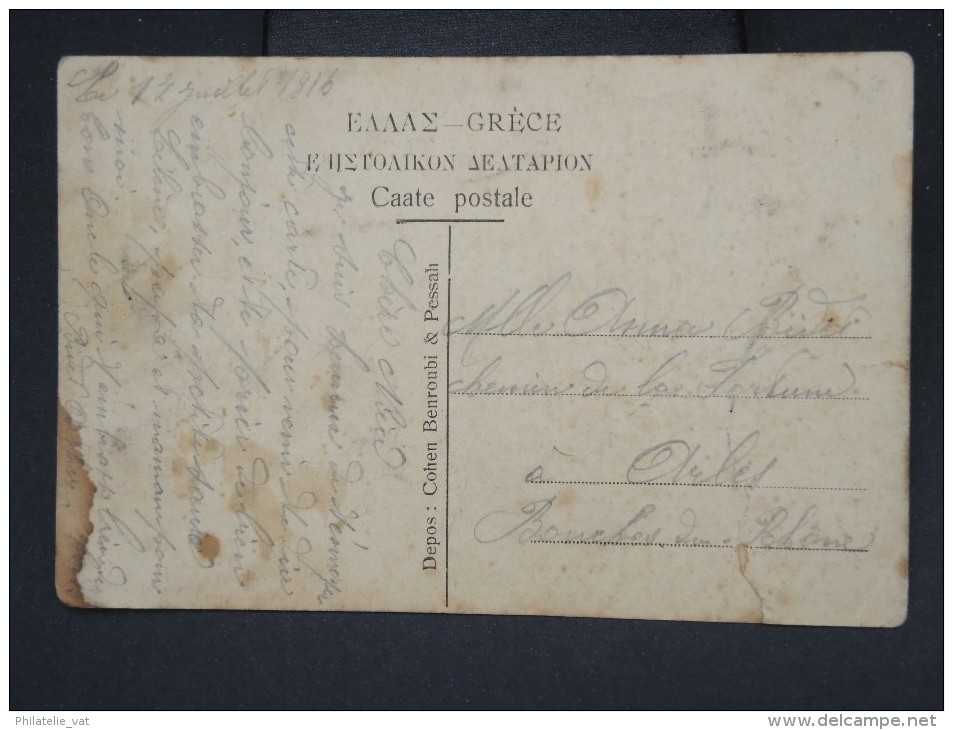 GRECE - Carte Postale De Salonique Taube Captif En 1916 - Trés Rare - Dans L´état - à Voir  P7726 - Cartas & Documentos