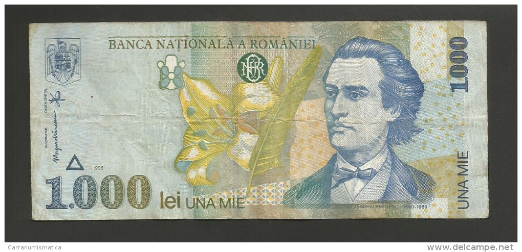 ROMANIA - BANCA NATIONALA A ROMANIEI - 1000 LEI (1998) - M. EMINESCU - Romania