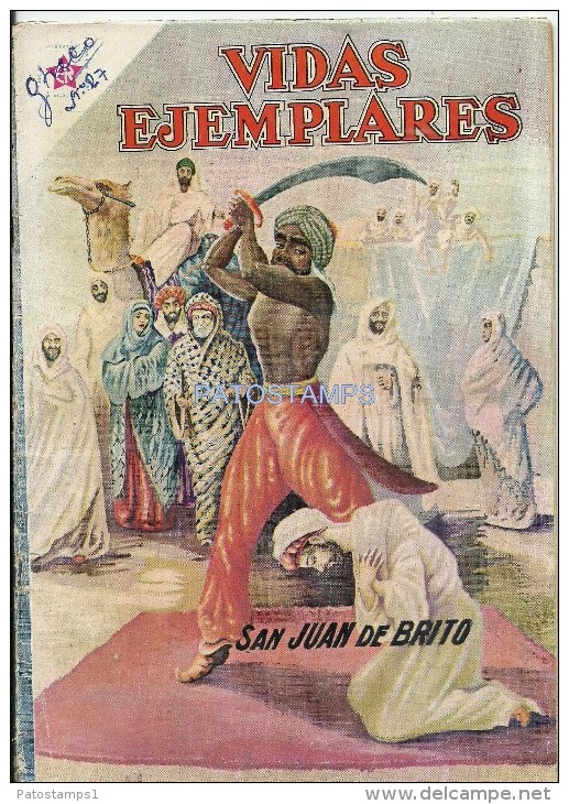 12502 MAGAZINE REVISTA MEXICANAS COMIC VIDAS EJEMPLARES SAN JUAN DE BRITO Nº 86 AÑO 1960 ED ER NOVARO - Old Comic Books