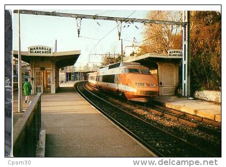 CP Trains - 13 B D R - TGV Rame Sud-Est En Gare De Marseille Blancarde - Cinq Avenues, Chave, Blancarde, Chutes Lavies