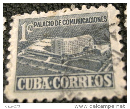 Cuba 1952 Tax For New Communications Building 1c - Used - Bienfaisance