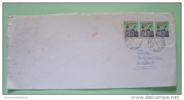 Slokakia 1998 Cover To England - Church Presov - Covers & Documents