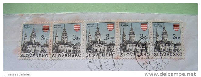 Slokakia 2001 Registered Cover From Bratislava - Church - Covers & Documents