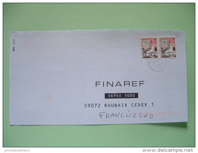 Slokakia 2003 Cover To France - Church - Lettres & Documents