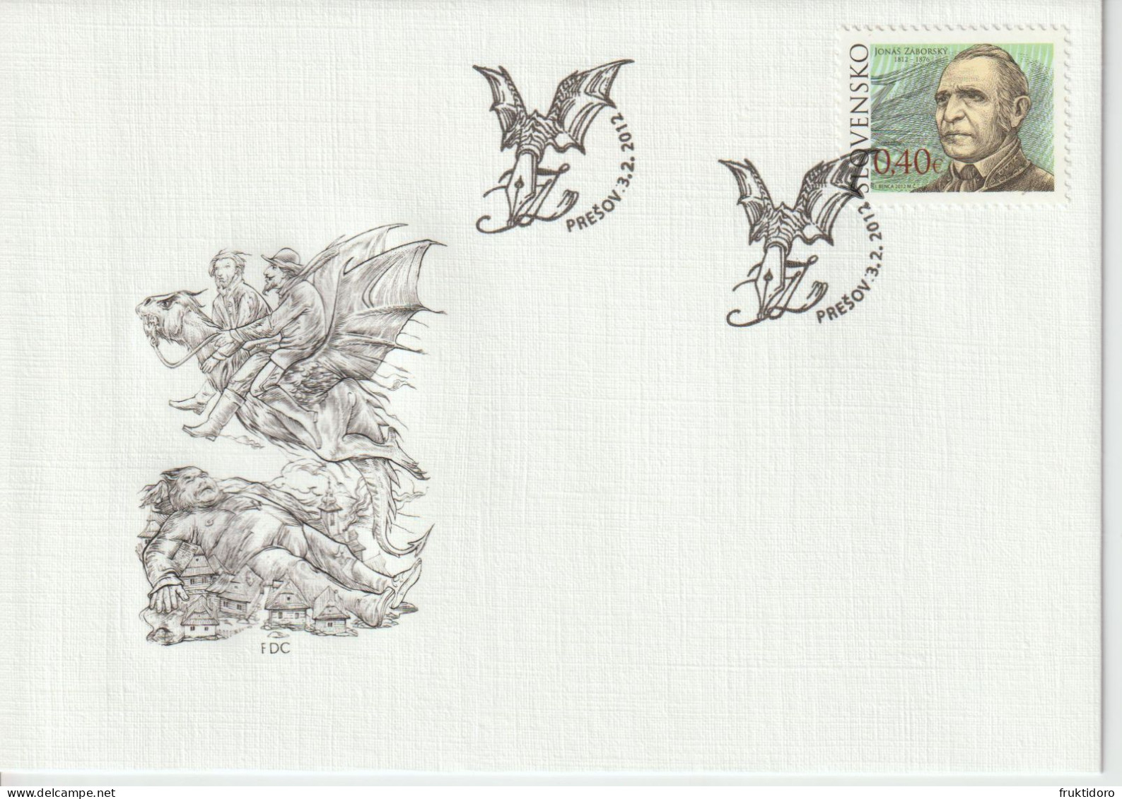 Slovakia FDCs 2012 - Easter - Europa - Personalities - FDC