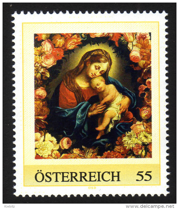 Österreich 2008 ** Gemälde Madonna Im Blumenkranz - PM Personalized Stamp MNH - Timbres Personnalisés