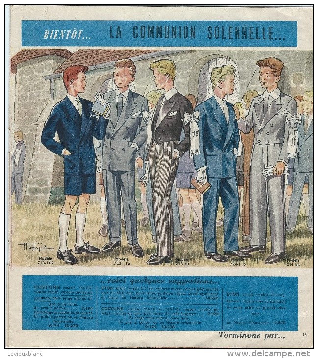 Catalogue/Magasin/"Thiéry"/Mode Homme/Catalogue Printemps/Caumartin/Paris/ 1954   CAT85